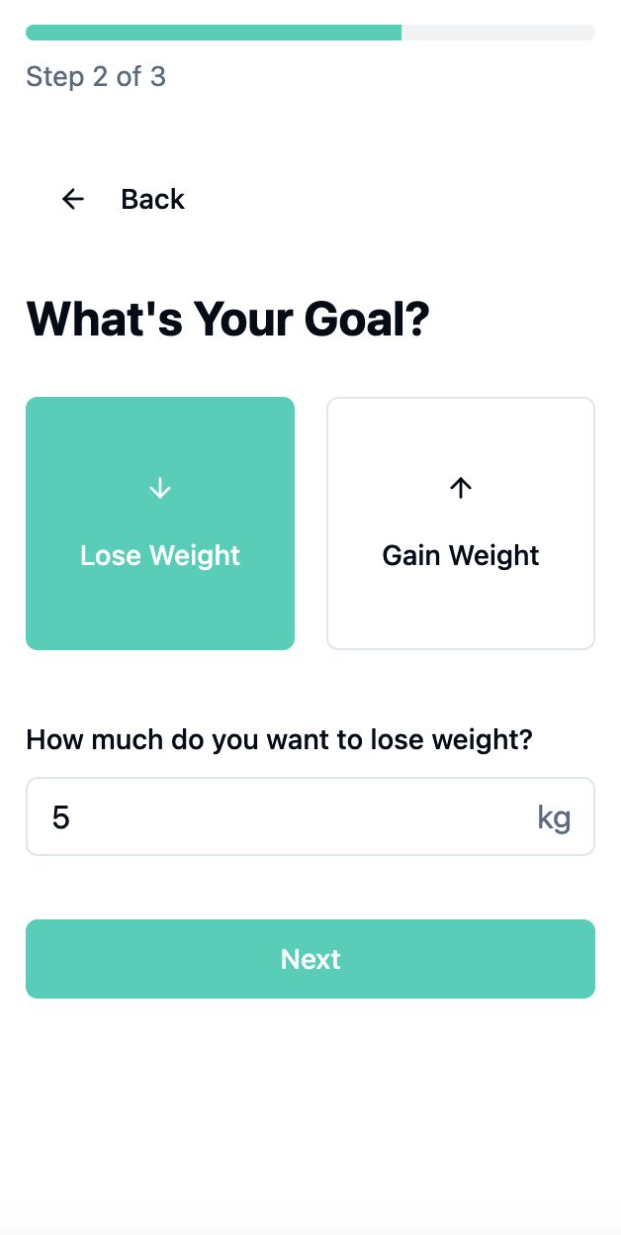 Weight Loss Application